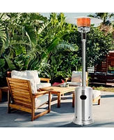 Costway 48000 Btu Stainless Steel Propane Patio Standing Lp Gas Heater