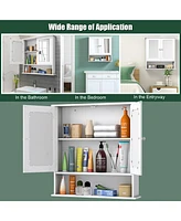 New Bathroom Wall Cabinet Double Mirror Door Cupboard Storage Medicine Cabinet Shelf