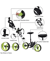 Costway Steel Frame +Pp with Eva cover Wheels