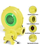 Costway Air Blower Pump Fan 480 Watt 0.6HP For Inflatable Bounce House Bouncy Castle