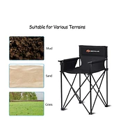 Costway Portable 38'' Oversized High Outdoor Beach Chair