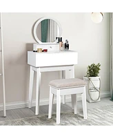 Wall Mounted Vanity Makeup Dressing Home Furniture 2Drawer