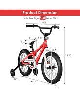 Costway 16'' Kids Bike Bicycle w/ Training Wheels