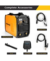 Costway Mma Welder 110/220V Arc Welding Machine Multifunctional Igbt W/ Electrode Holder