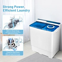 Costway 26lbs Portable Semi-automatic Washing Machine