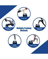 Costway Aerobic Exercise Stepper Trainer W/Riser Adjustable Height