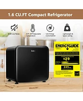 1.6 Cubic Feet Compact Refrigerator Reversible Door Mini Fridge
