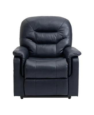 Mondawe Ergonomic Faux Leather Power Lift Recliner Chair for Elderly with Side Pocket and Two Remote Control