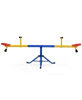 Slickblue 360°Rotation Kids Seesaw Swivel Teeter Totter Playground Equipment