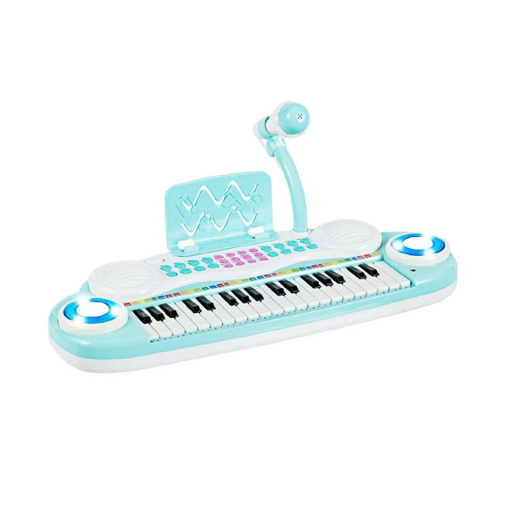 Slickblue Multifunctional 37 Electric Keyboard Piano with Microphone