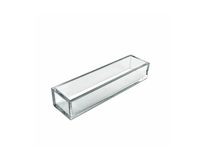 Azar Displays Deluxe Clear Acrylic Narrow Slim Tray Organizer for Desk or Counter