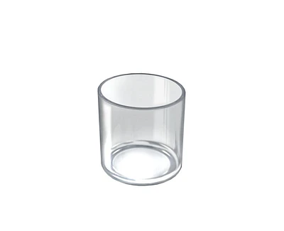 Azar Displays 4" Dia. Deluxe Clear Acrylic Round Cylinder Bin for Counter, 2