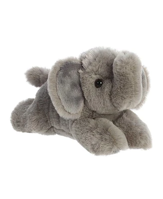 Aurora Small Elephant Calf Mini Flopsie Adorable Plush Toy Grey 8"