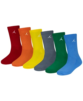 Jordan Big Kids' Everyday Essentials Crew Socks, 6-Pack