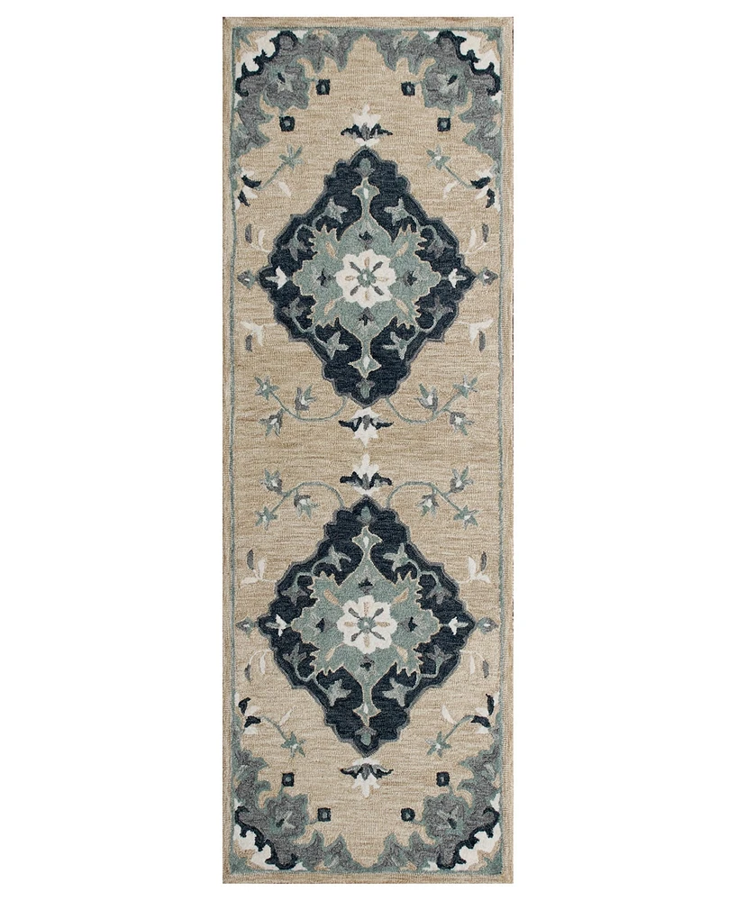 Closeout! Lr Home Rochelle Rug- 2'3"x6'9" Runner Area Rug