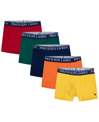 Polo Ralph Lauren Big Boys Stretch Boxer Briefs, Pack of 5