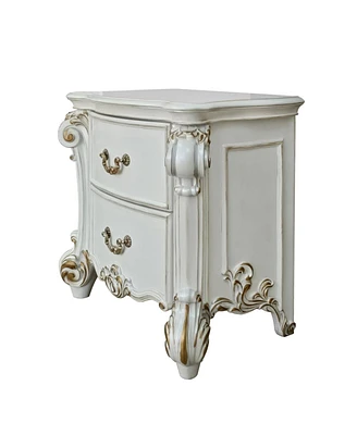 Simplie Fun Vendome Nightstand, Antique Pearl Finish