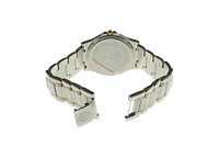 Swiss Edition Men's Two-Tone Bracelet Watch with Two Tone Gold Plated & Silver Sport Bezel