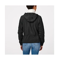 Bernardo Women's Short Hooded Rain Jacket