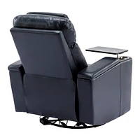 Soft living room chair with hidden features