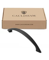 Cauldham Pack Solid Kitchen Cabinet Arch Pulls Handles (" Hole Centers) - Curved Drawer/Door Hardware - Style M243