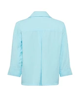 Olsen Women's Linen Blend Cropped Blazer