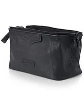 Alpine Swiss Lauter Toiletry Bag Genuine Leather Shaving Kit Dop Kit Travel Case