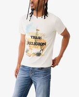 True Religion Men's Short Sleeve Embro Cowboy T-shirts