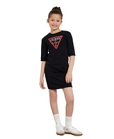 Guess Big Girls Triangle Long Sleeve T-shirt Dress