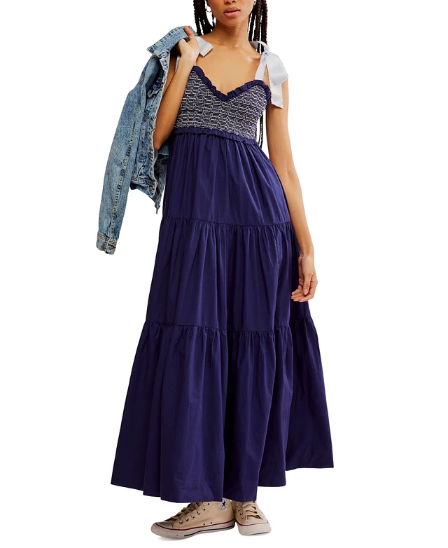 knee length dresses for ladies Morning Glory Maxi (Blue) main image 1