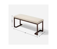 Pelican Bench - Pearl White