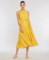 Bcbg New York Women's Tiered Halter-Neck Maxi Dress