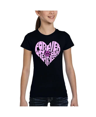 La Pop Art Girls Forever Our Hearts Word T-Shirt