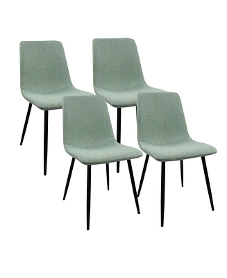 Simplie Fun Modern Light Green Dining Chairs Set Of 4