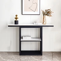 Streamdale Furniture Versatile Modern Black Console Table