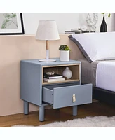 Streamdale Furniture Modern Wooden Bedside Table with Drawer