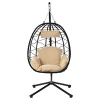 Egg Chair with Stand for Indoor and Outdoor Use