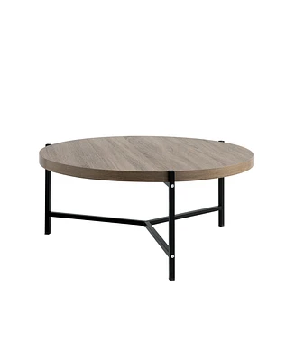 Simplie Fun Coffee Table Dark Taupe Black