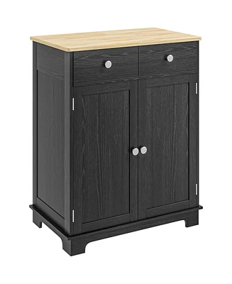 Homcom Sideboard Buffet Cabinet, Coffee Bar Cabinet with 2 Drawers,