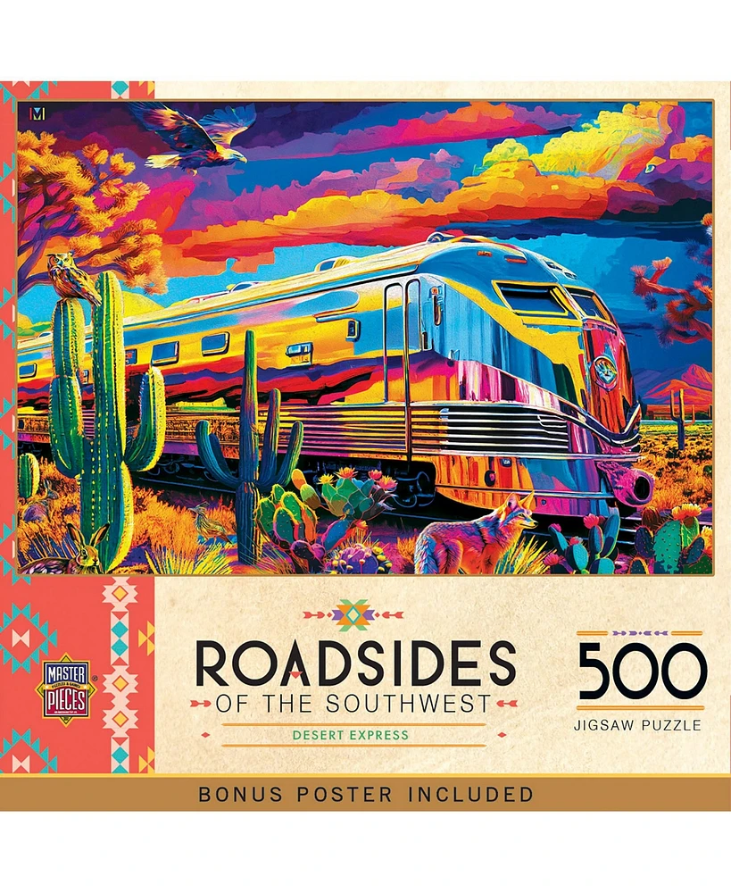 MasterPieces Puzzles MasterPieces Roadsides of the Southwest - Desert Express 500 Piece Puzzle