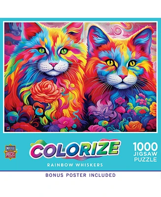 MasterPieces Puzzles MasterPieces Colorize - Rainbow Whiskers 1000 Piece Jigsaw Puzzle