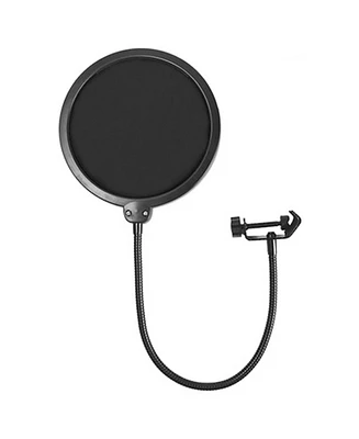 5 Core Microphone Pop Filter • 360 Degree Gooseneck Clip • 6 Inch Dual Layered Wind Pop Screen - Pop Filter