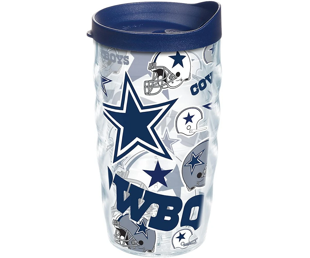 Tervis Tumbler Tervis Nfl Dallas Cowboys All Over Made in Usa Double Walled Insulated Tumbler Travel Cup Keeps Drinks Cold & Hot, 10oz Wavy, Classic