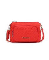 Mkf Collection Rosalie Solid Quilted Cotton Shoulder Bag by Mia K