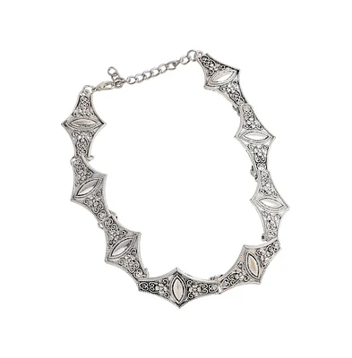 Sohi Women's Textured Statement Necklace