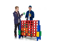 Slickblue 4-to-Score Giant Game Set with Net Storage-Blue