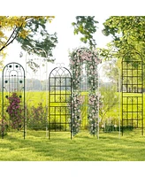 Slickblue 4 Pack 71 x 20 Inches Metal Garden Trellis for Climbing Plants