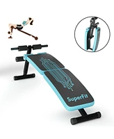 Slickblue Abdominal Twister Trainer with Adjustable Height Exercise Bench