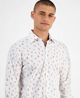 Bar Iii Men's Slim-Fit Loni Bouquet Floral Dress Shirt, Created for Macy's