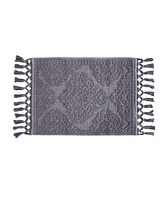 Jean Pierre New York Ricardo Fringe Cotton Bath Rug 21"x 41"